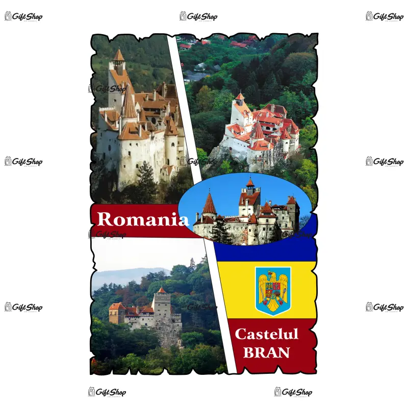 Castelul bran romania, magnet frigider mgs174